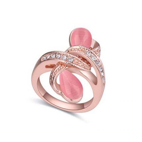 Anillo De Cristal Rosa