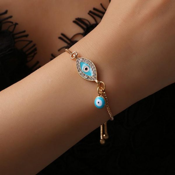 Pulsera ojo turco turquesa - Imagen 2