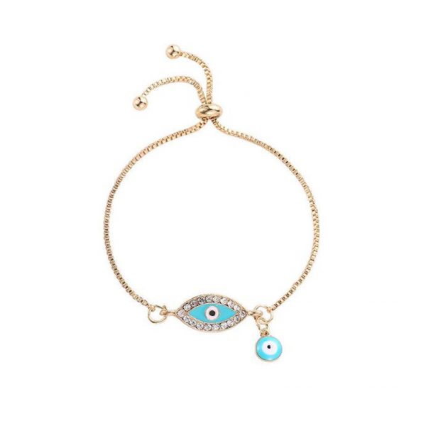 Pulsera ojo turco turquesa