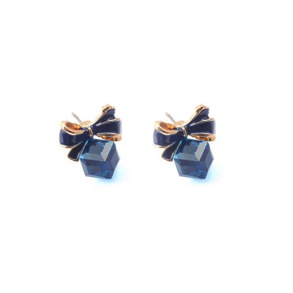 Aretes Cristal con forma de Cubo