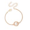 Elegante Pulsera Dorada con Perla